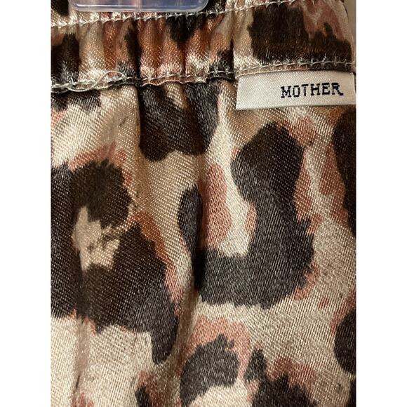 Mother The Lounger Ankle Track Pants size S Wildcat print - Picture 6 of 14